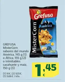 HiperDino GREFUSA MisterCorn sabores del mundo América oferta