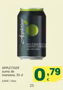 HiperDino APPLETISER zumo de manzana oferta