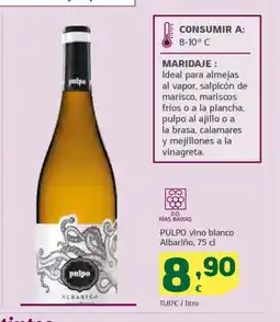 HiperDino PULPO vino blanco Albariño oferta