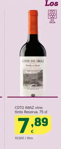 HiperDino COTO IMAZ vino tinto Reserva oferta