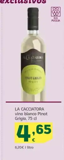 HiperDino LA CACCIATORA vino blanco Pinot Grigio oferta