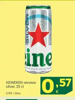 HiperDino HEINEKEN cerveza silver oferta