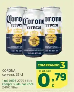 HiperDino CORONA cerveza oferta