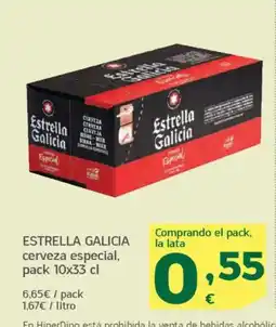 HiperDino ESTRELLA GALICIA cerveza especial oferta