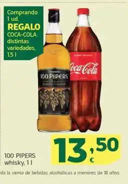 HiperDino 100 PIPERS whisky oferta