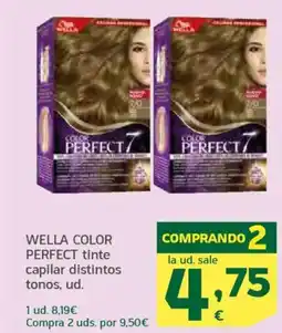 HiperDino WELLA COLOR PERFECT tinte capilar distintos tonos oferta