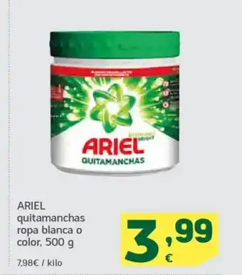 HiperDino ARIEL quitamanchas ropa blanca o color oferta