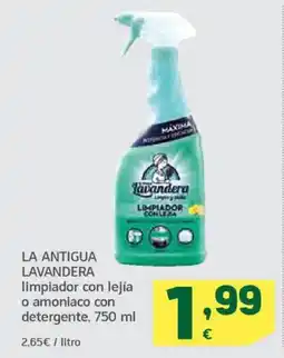 HiperDino LA ANTIGUA LAVANDERA limpiador con lejía o amoniaco con detergente oferta