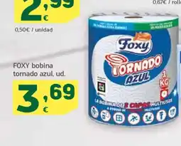 HiperDino FOXY bobina tornado azul oferta