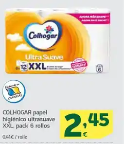 HiperDino COLHOGAR papel higiénico ultrasuave oferta