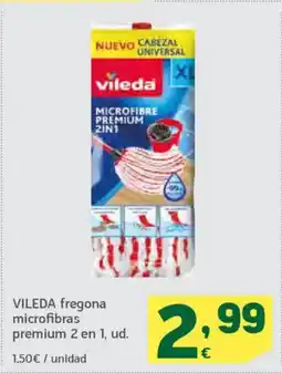 HiperDino VILEDA fregona microfibras premium 2 en 1 oferta