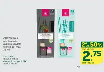 HiperDino CRISTALINAS ambientador mikado sándalo o brisa del mar oferta