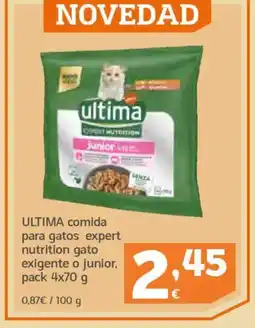 HiperDino ULTIMA comida para gatos expert nutrition gato exigente o junior oferta