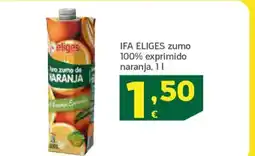 HiperDino IFA ELIGES zumo 100% exprimido naranja oferta