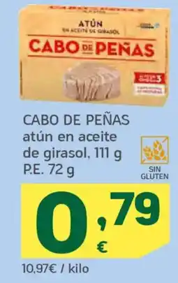 HiperDino CABO DE PEÑAS atún en aceite de girasol oferta