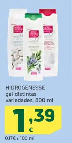 HiperDino HIDROGENESSE gel distintas variedades oferta