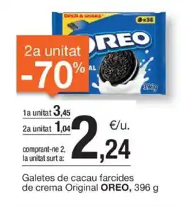 BonpreuEsclat OREO Galetes de cacau farcides de crema Original oferta