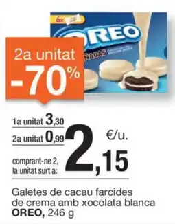 BonpreuEsclat OREO Galetes de cacau farcides de crema amb xocolata blanca oferta