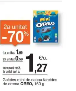 BonpreuEsclat OREO Galetes mini de cacau farcides de crema oferta