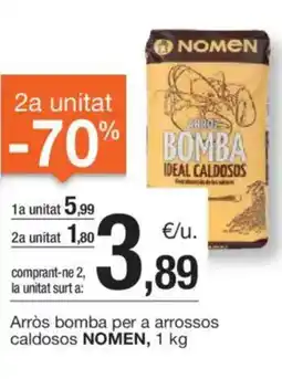 BonpreuEsclat NOMEN Arròs bomba per a arrossos caldosos oferta