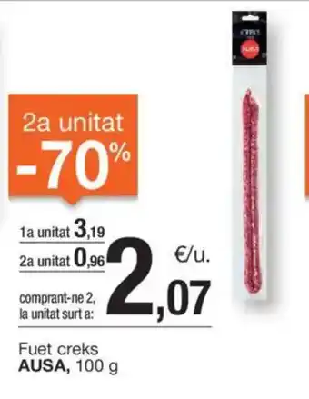 BonpreuEsclat AUSA Fuet creks oferta