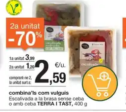 BonpreuEsclat TERRA I TAST Escalivada a la brasa sense ceba o amb ceba oferta