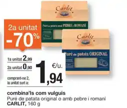 BonpreuEsclat CARLIT Puré de patata original o amb pebre i romaní oferta