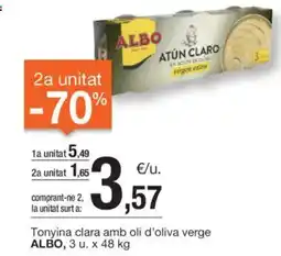 BonpreuEsclat ALBO Tonyina clara amb oli d'oliva verge oferta