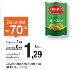 BonpreuEsclat SERPIS Olives farcides d'anxova oferta