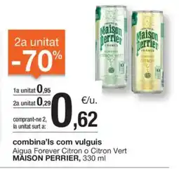 BonpreuEsclat MAISON PERRIER Aigua Forever Citron o Citron Vert oferta