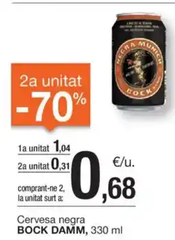 BonpreuEsclat BOCK DAMM Cervesa negra oferta