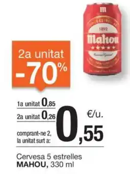 BonpreuEsclat MAHOU Cervesa 5 estrelles oferta