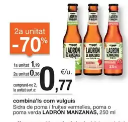 BonpreuEsclat LADRÓN MANZANAS Sidra de poma i fruites vermelles, poma o poma verda oferta