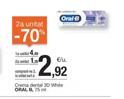 BonpreuEsclat ORAL-B Crema dental 3D White oferta