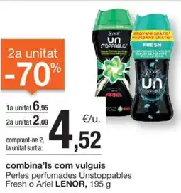 BonpreuEsclat LENOR Perles perfumades Unstoppables Fresh o Ariel oferta