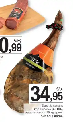 BonpreuEsclat SERÓN Espatlla serrana Gran Reserva oferta