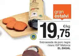 BonpreuEsclat EL ZAGAL Sobrassada de porc negre i blanc IGP Mallorca oferta