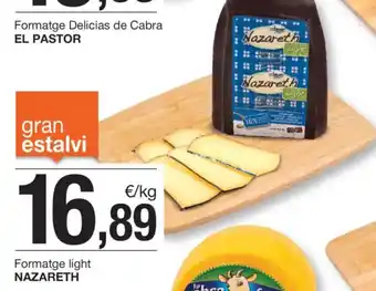 BonpreuEsclat NAZARETH Formatge light oferta