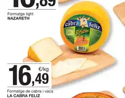 BonpreuEsclat LA CABRA FELIZ Formatge de cabra i vaca oferta
