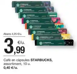 BonpreuEsclat STARBUCKS Cafè en càpsules oferta