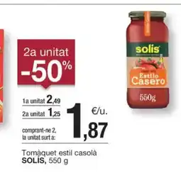 BonpreuEsclat SOLIS Tomàquet estil casolà oferta