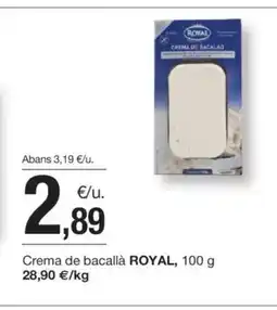 BonpreuEsclat ROYAL Crema de bacallà oferta