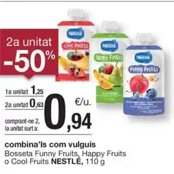 BonpreuEsclat NESTLÉ Bosseta Funny Fruits, Happy Fruits o Cool Fruits oferta