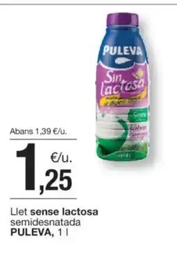 BonpreuEsclat PULEVA Llet sense lactosa semidesnatada oferta
