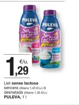 BonpreuEsclat PULEVA Llet sense lactosa oferta
