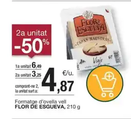 BonpreuEsclat FLOR DE ESGUEVA Formatge d'ovella vell oferta