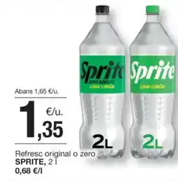 BonpreuEsclat SPRITE Refresc original o zero oferta