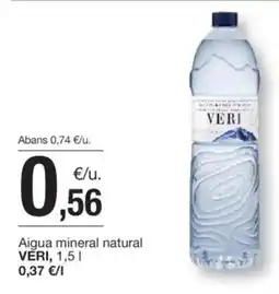 BonpreuEsclat VERI Aigua mineral natural oferta
