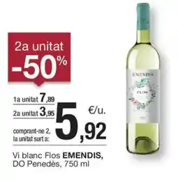 BonpreuEsclat EMENDIS Vi blanc Flos DO Penedès oferta