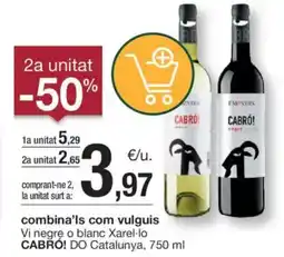 BonpreuEsclat CABRÓ Vi negre o blanc Xarel-lo DO Catalunya oferta